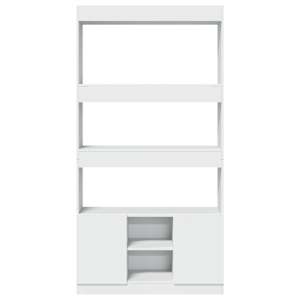 Skříň highboard bílá 92 x 33 x 180 cm kompozitní dřevo - obrázek 5