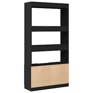 Skříň highboard černá 92 x 33 x 180 cm kompozitní dřevo - obrázek 7