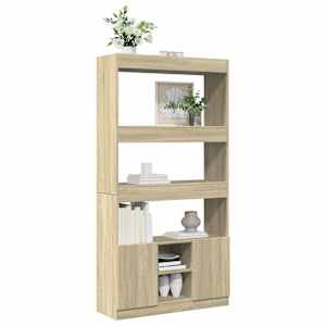 Skříň highboard dub sonoma 92 x 33 x 180 cm kompozitní dřevo - obrázek 4