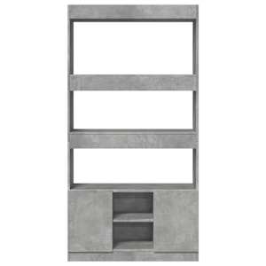 Skříň highboard betonově šedá 92 x 33 x 180 cm kompozitní dřevo - obrázek 5