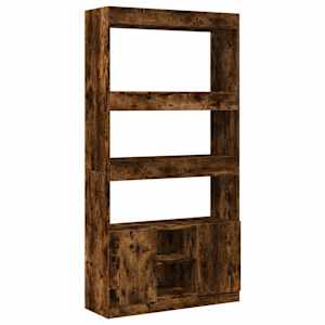 Skříň highboard kouřový dub 92 x 33 x 180 cm kompozitní dřevo - obrázek 2