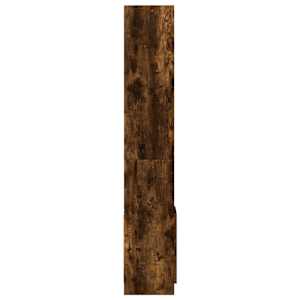 Skříň highboard kouřový dub 92 x 33 x 180 cm kompozitní dřevo - obrázek 6
