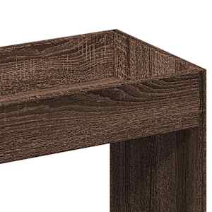 Skříň highboard hnědý dub 92 x 33 x 180 cm kompozitní dřevo - obrázek 9
