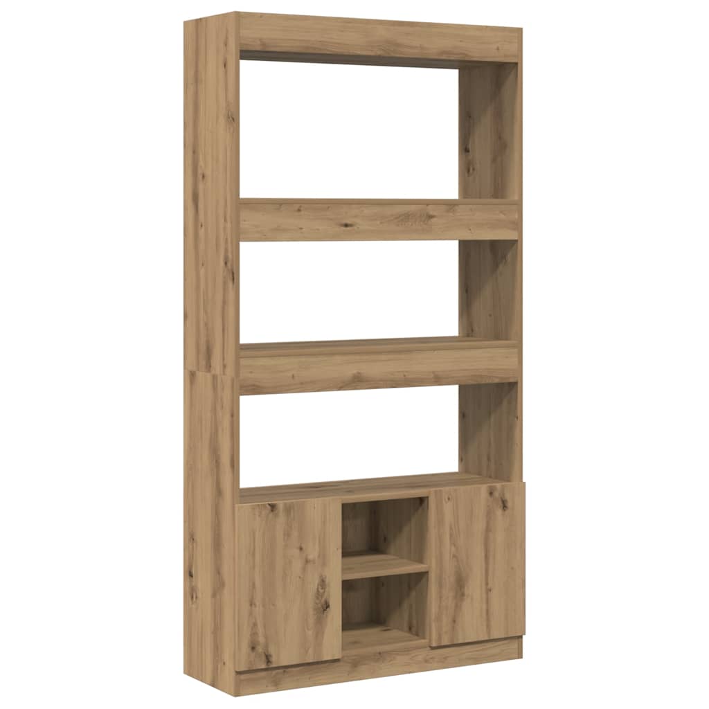 vidaXL Skříň highboard dub artisan 92 x 33 x 180 cm kompozitní dřevo
