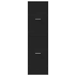 Skříňka na léky černá 40 x 41 x 144,5 cm kompozitní dřevo - obrázek 5