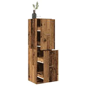 Lekarniška omara starinski les 40x41x144,5 cm inženirski les