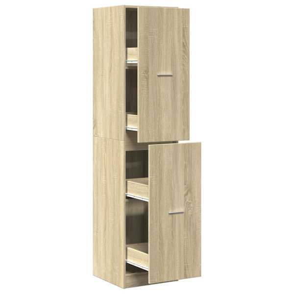 vidaXL sahtlitega kapp, Sonoma tamm, 40x41x174,5 cm, tehispuit