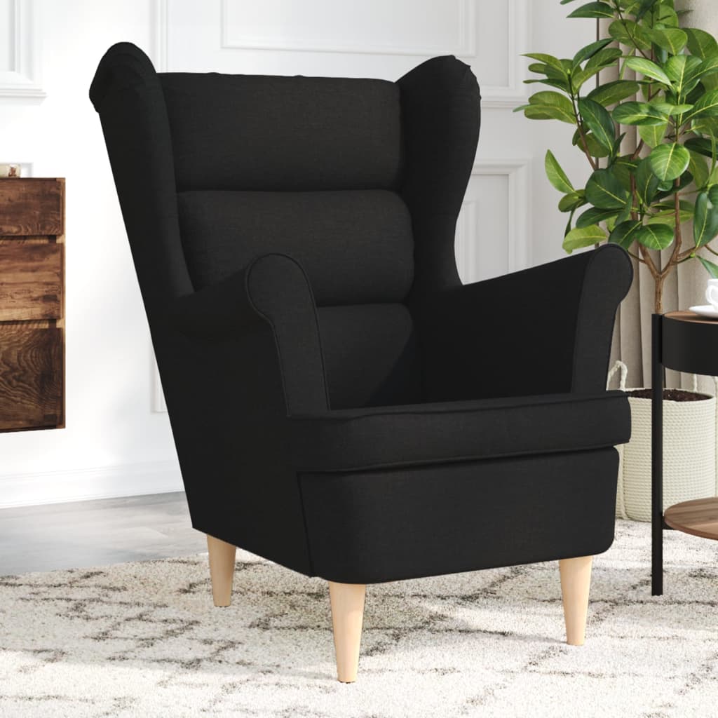 vidaXL Armchair Black 74x84x100 cm Fabric