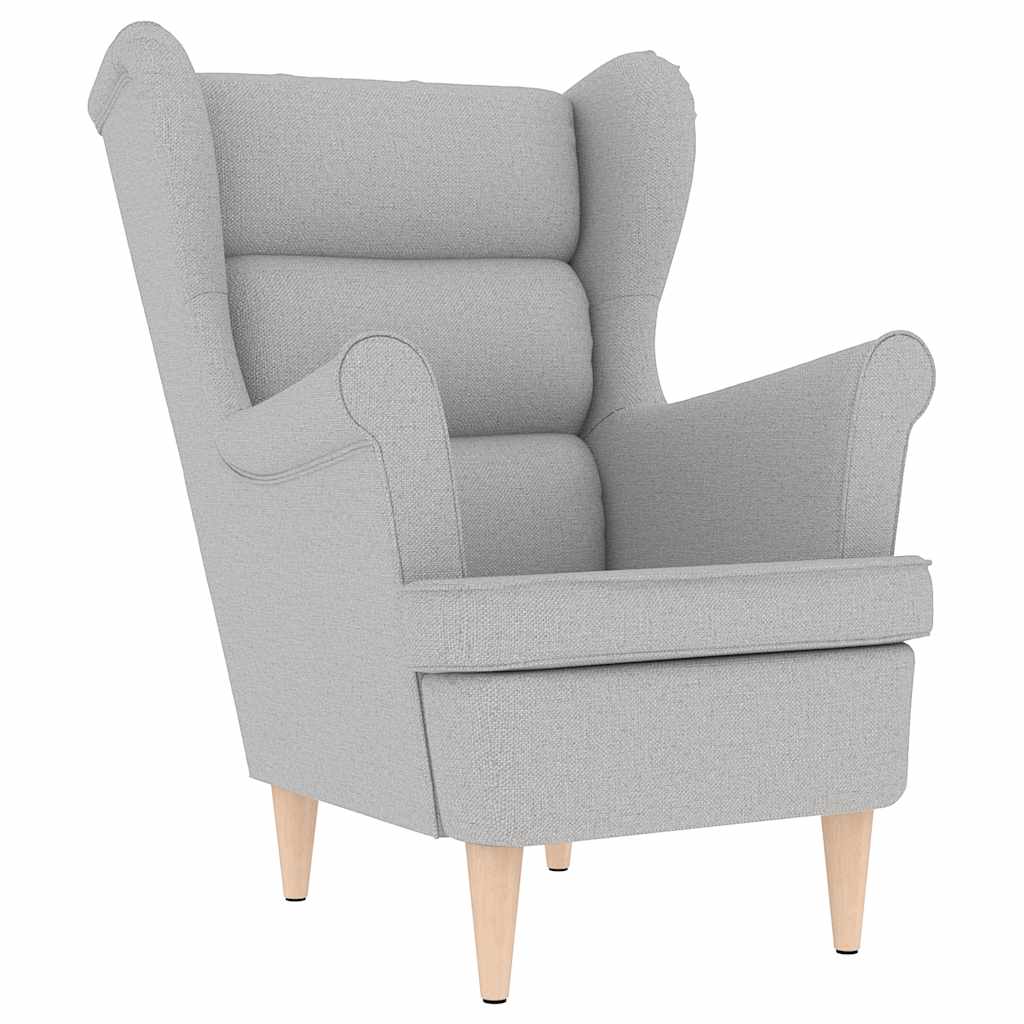 vidaXL Křeslo obláčkově šedé 74 x 84 x 100 cm textil