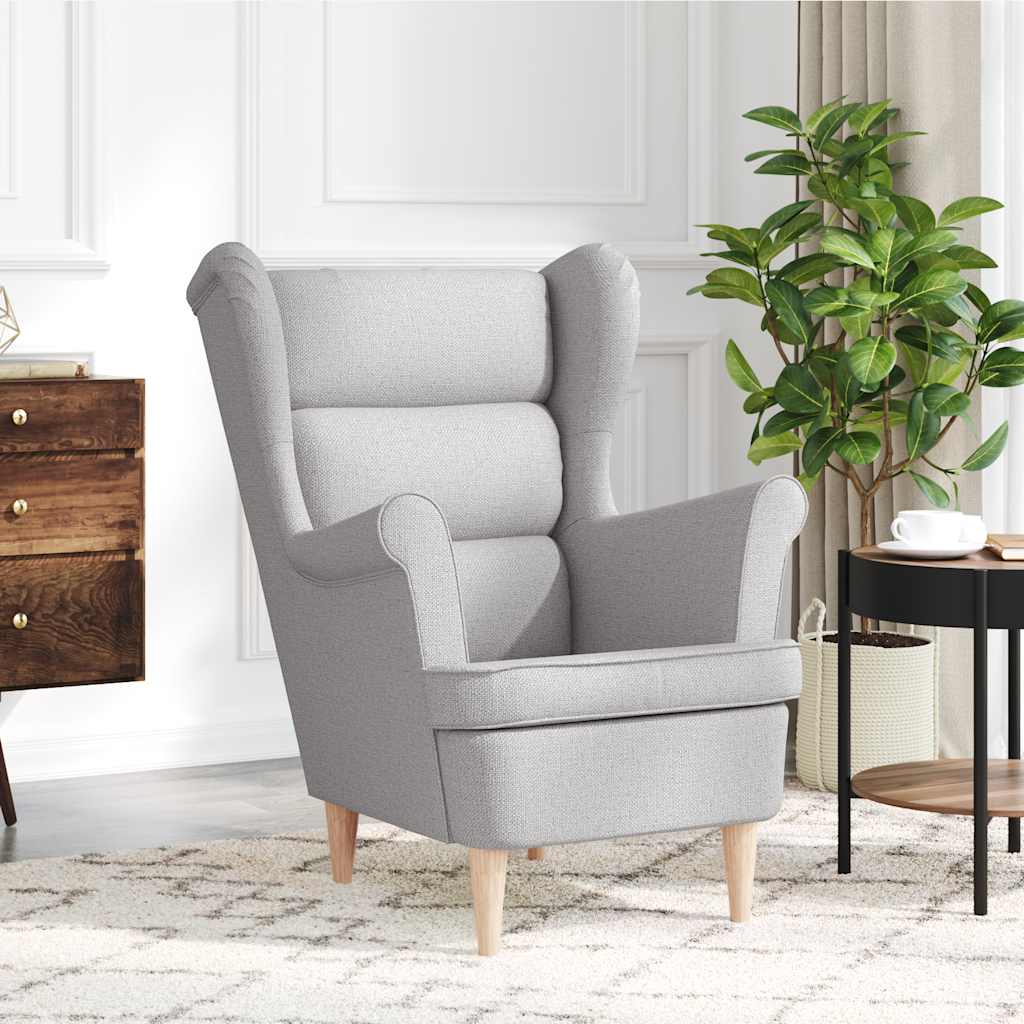 vidaXL Fotoliu, gri nor, 74x84x100 cm, textil