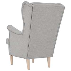 Křeslo obláčkově šedé 74 x 84 x 100 cm textil - obrázek 6