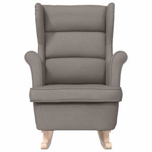 Houpací křeslo taupe 74 x 90 x 102 cm textil - obrázek 4