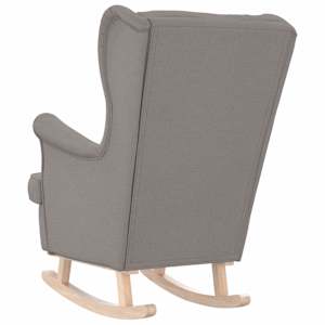 Houpací křeslo taupe 74 x 90 x 102 cm textil - obrázek 6