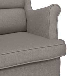 Houpací křeslo taupe 74 x 90 x 102 cm textil - obrázek 7