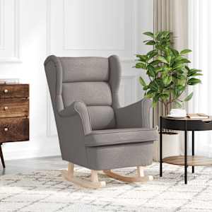 Gugalni stol Taupe 74x90x102 cm Tkanina