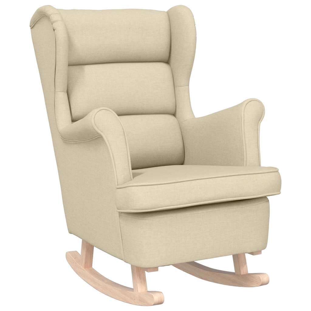 Thumbnail - vidaXL Schaukelsessel Creme 74x90x102 cm Stoff