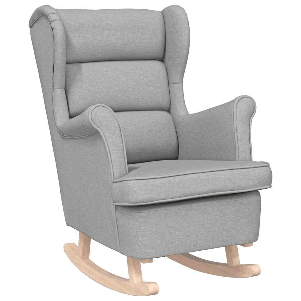 vidaXL Houpací křeslo obláčkově šedé 74 x 90 x 102 cm textil