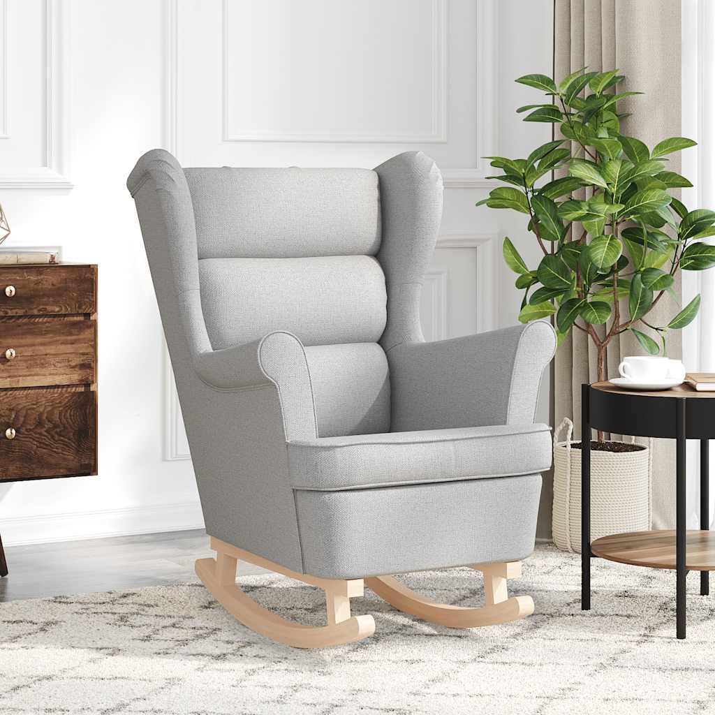 vidaXL Scaun balansoar, gri nor, 74x90x102 cm, material textil