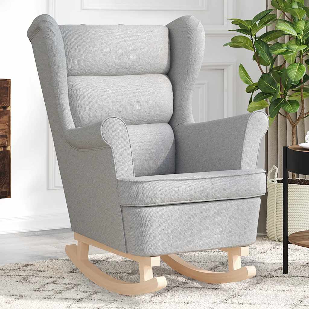 vidaXL Schaukelsessel Wolkengrau 74x90x102 cm Stoff