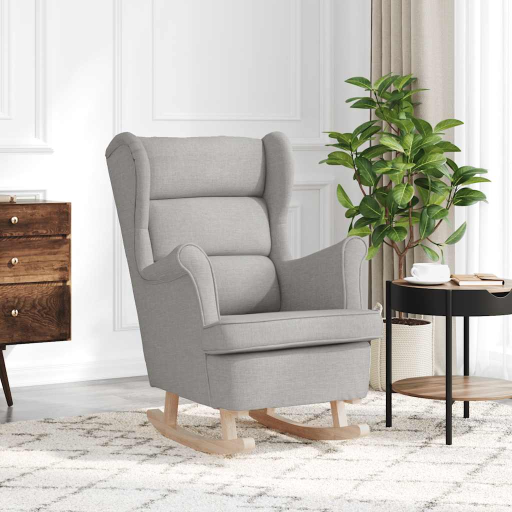 vidaXL Schaukelsessel Wolkengrau 74x90x102 cm Stoff