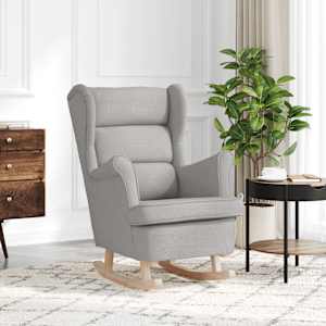 Gugalni stol Cloud Grey 74x90x102 cm Tkanina