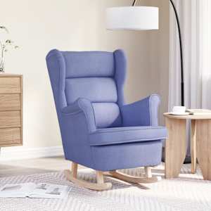 Gugalni stol Jeans Blue 74x90x102 cm Tkanina