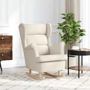 Gugalni stol White 74x90x102 cm Linen