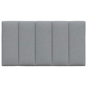 Polštář na čelo postele Hanko světle šedý 80 cm textil - obrázek 4
