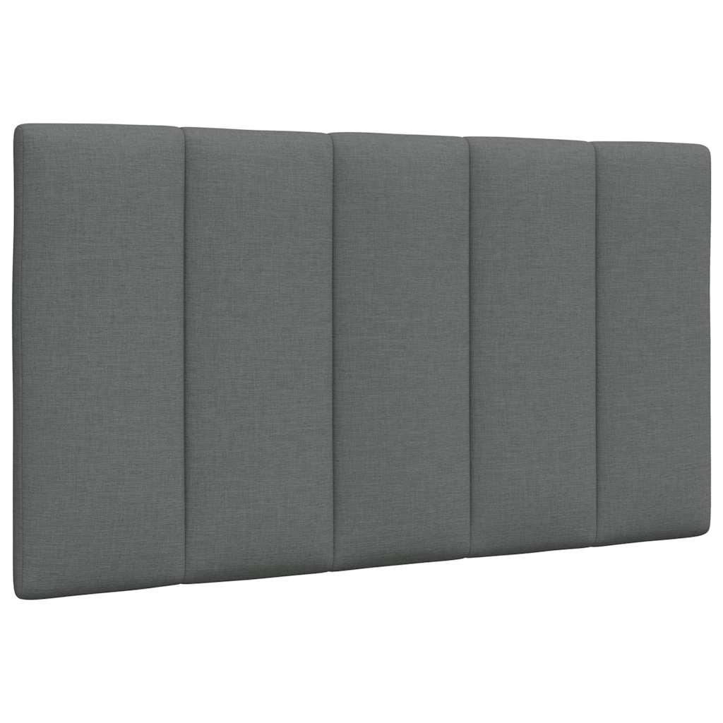 vidaXL Pernă pentru tăblie de pat, gri închis, 80 cm, material textil