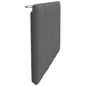Polštář na čelo postele Hanko tmavě šedý 80 cm textil - obrázek 5