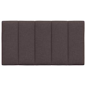 Polštář na čelo postele Hanko tmavě hnědý 80 cm textil - obrázek 4