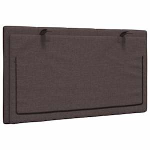 Polštář na čelo postele Hanko tmavě hnědý 80 cm textil - obrázek 6