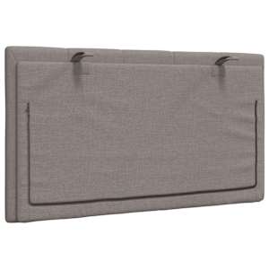 Polštář na čelo postele Hanko taupe 80 cm textil - obrázek 6