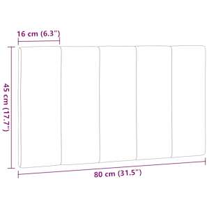 Polštář na čelo postele Hanko modrý 80 cm textil - obrázek 9