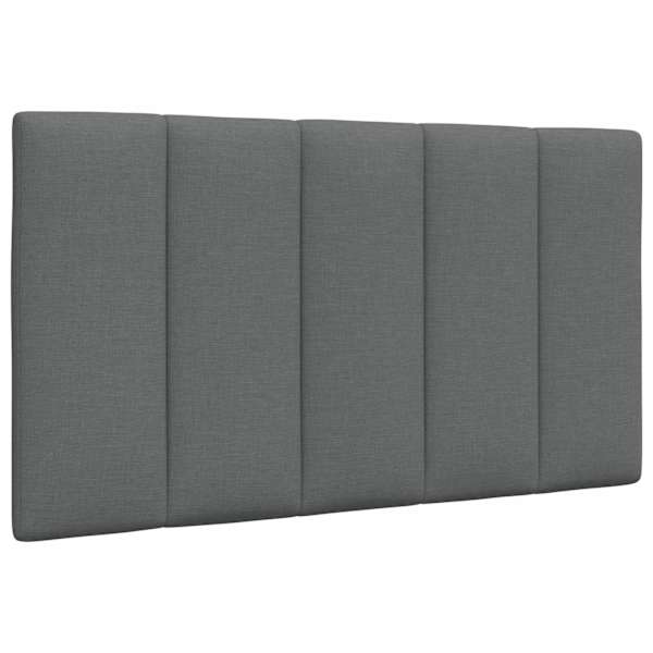 vidaXL voodipeatsi padi Hanko, tumehall, 90 cm, kangas