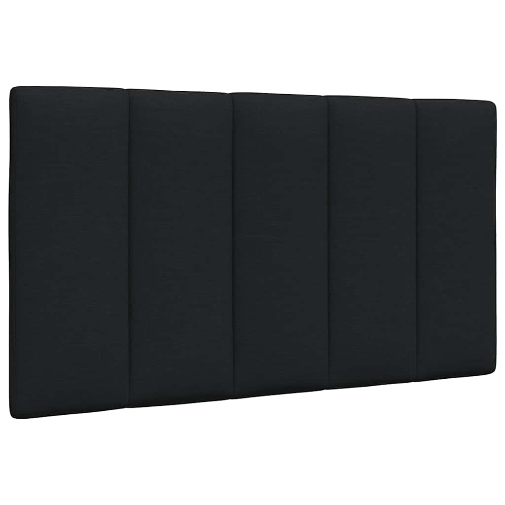 vidaXL Polštář na čelo postele černý 90 cm textil
