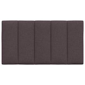 Polštář na čelo postele Hanko tmavě hnědý 90 cm textil - obrázek 4