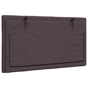 Polštář na čelo postele Hanko tmavě hnědý 90 cm textil - obrázek 6