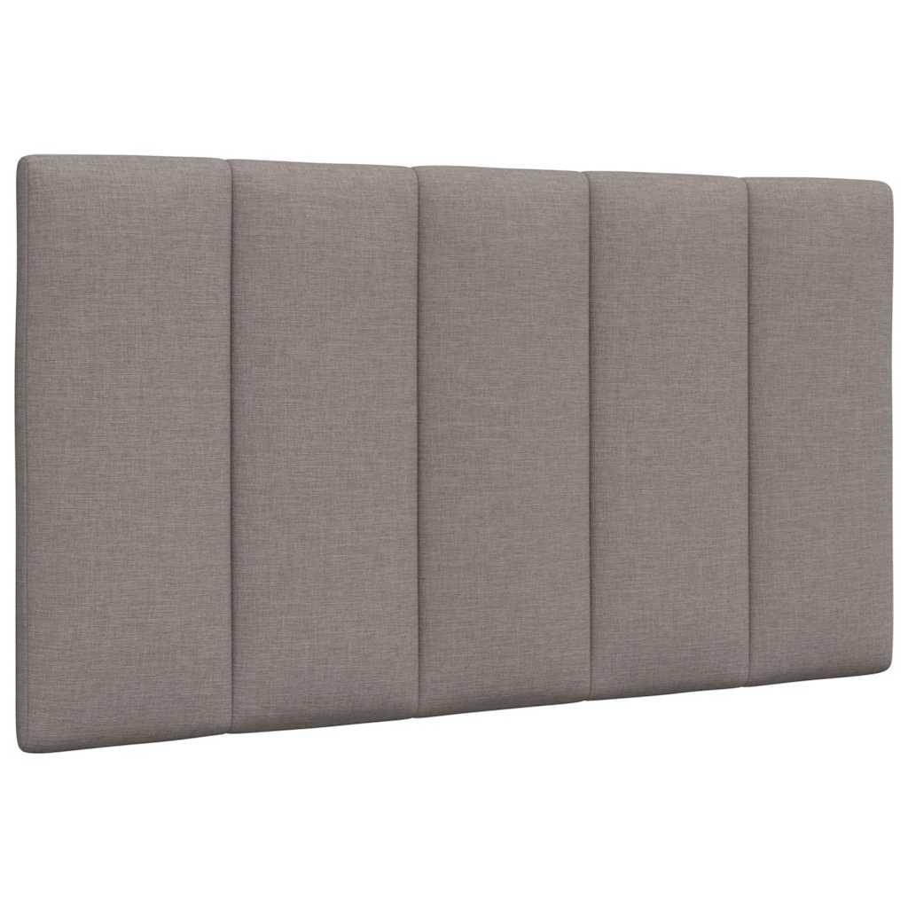 vidaXL Pernă pentru tăblie de pat, gri taupe, 90 cm, material textil