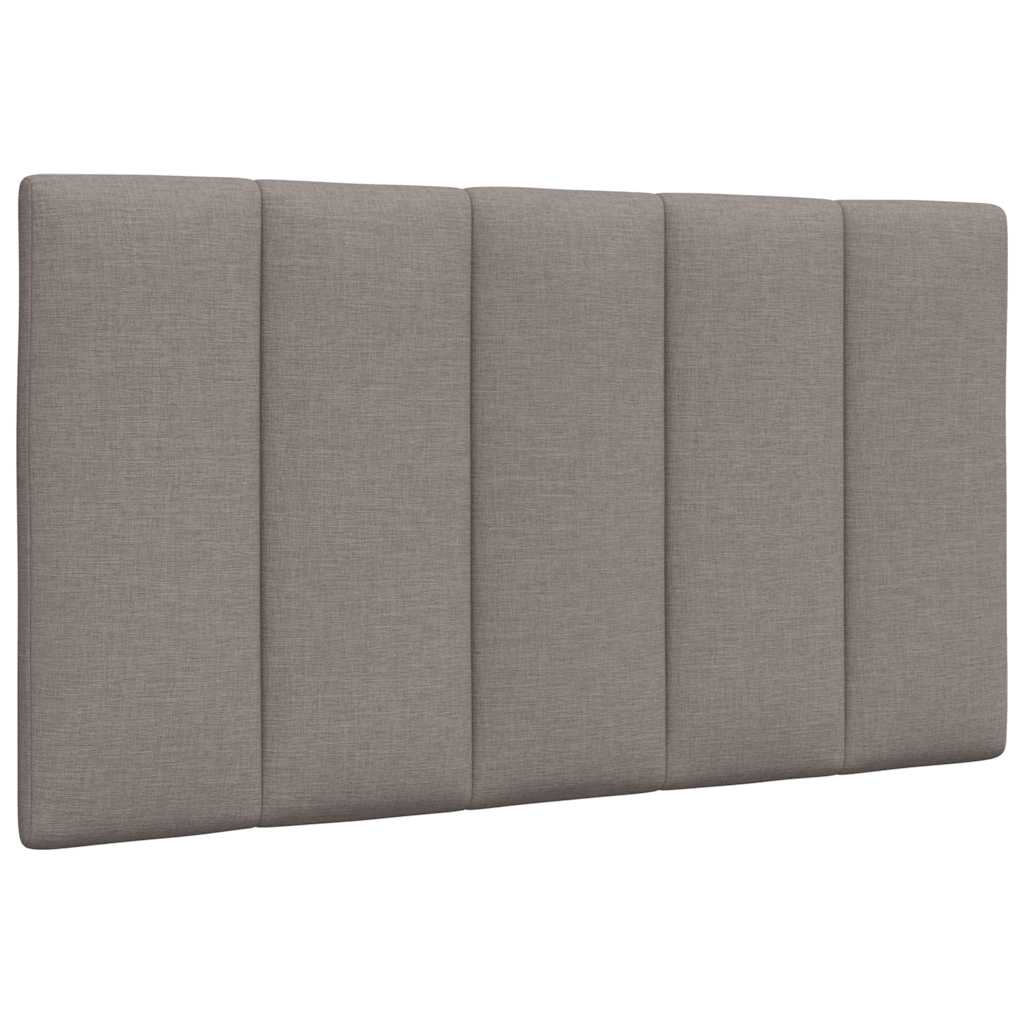 vidaXL Polštář na čelo postele taupe 90 cm textil