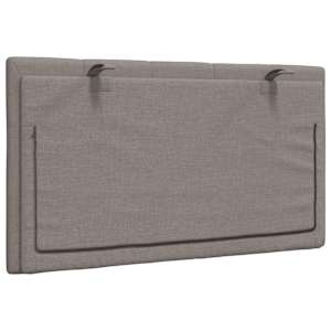 Polštář na čelo postele Hanko taupe 90 cm textil - obrázek 6