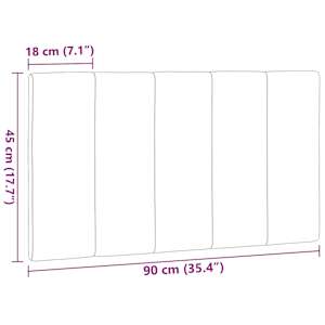Polštář na čelo postele Hanko krémový 90 cm textil - obrázek 9
