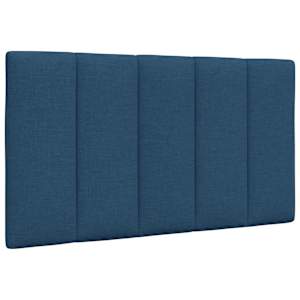 Polštář na čelo postele Hanko modrý 90 cm textil - obrázek 1