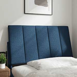 Polštář na čelo postele Hanko modrý 90 cm textil - obrázek 2