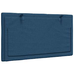 Polštář na čelo postele Hanko modrý 90 cm textil - obrázek 6