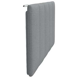 Polštář na čelo postele Hanko světle šedý 100 cm textil - obrázek 5