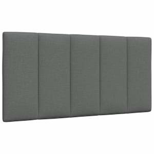 Polštář na čelo postele Hanko tmavě šedý 100 cm textil - obrázek 1