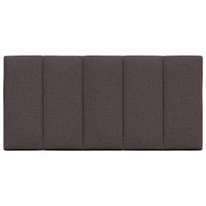 Polštář na čelo postele Hanko tmavě hnědý 100 cm textil - obrázek 4