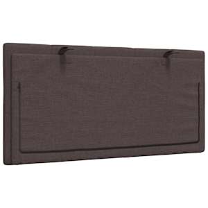 Polštář na čelo postele Hanko tmavě hnědý 100 cm textil - obrázek 6