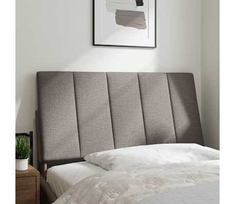 vidaXL Almofad&atilde;o de cabeceira Hanko 100 cm tecido cinzento-acastanhado